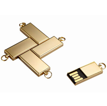 Silver With Shiny zinc alloy metal usb flash drive including HY flash chips suitable for fast and secure data transfer needs