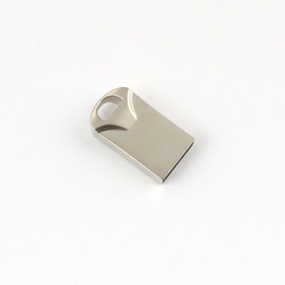 Silver With Shiny Metal USB Flash Drive Fast Data Transfer Speeds Durable Metal Casing Suitable for Secure Data Storage