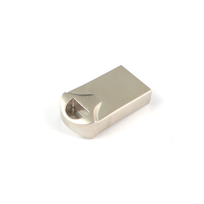 Silver With Shiny Metal USB Flash Drive Fast Data Transfer Speeds Durable Metal Casing Suitable for Secure Data Storage