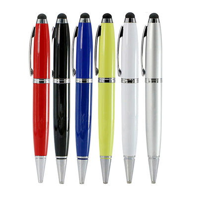 2 In One Writing Pen USB Flash Drive 64GB 128GB Waterproof UDP 15MB/S Inside Ink Color Have Black And Blue