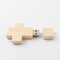 Cross Shaped Wooden USB Flash Drive Fast Usb 2.0 3.0 1GB 256GB
