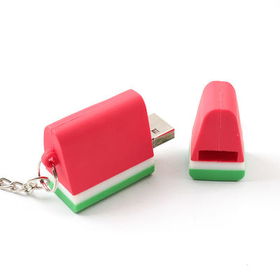PVC Open Mold Cute USB Stick Watermelon Strawberry Chocolate Shaped