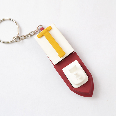 3D Boat Shapes PVC Customized USB Flash Drives 128GB H2 Testing