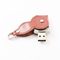 Metal 2.0 Leather USB Stick With Embossing / Laser / Print Logo 256GB 50MBS