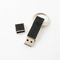 Black Leather USB Flash Drive With Key Ring Good Make Logo Fast Speed USB 2.0 And 3.0