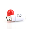 Pill Shaped Plastic Customizable Usb Flash Drives 3.0 80MB/S 32GB 64GB 128GB