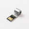 Whistle Shaped Metal USB Flash Drive Laser Logo Silver USB 2.0 Memory Stick