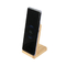 Bamboo Recyclable Vertical Mobile Phone Wireless Charger 7.5W 205KHZ