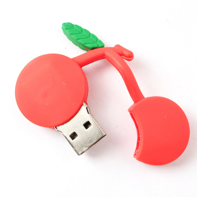 Cherry Shaped Customized USB Flash Drive Uploading Data And Vido For Free 64G