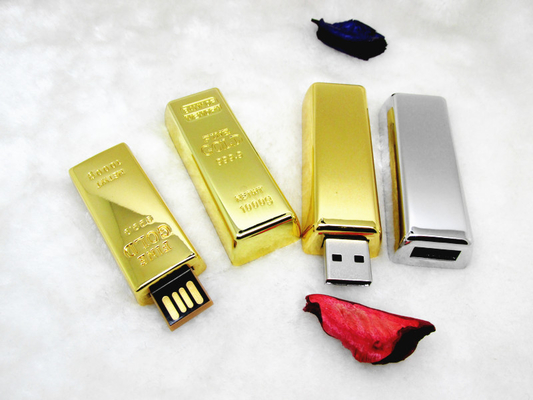Metal 2.0 Gold Bar USB Fast Reading And Writing Speed 64GB 128GB