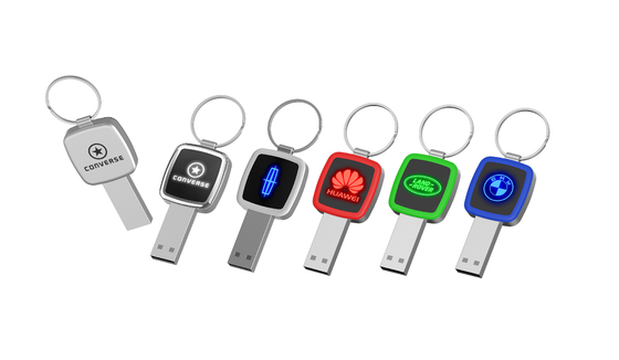 When Reading LED Light Will Shiny Crystal USB Stick 32GB 64GB 128GB