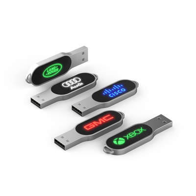 When Working LED Light Will Shiny Crystal USB Drive 32GB 64GB 128GB