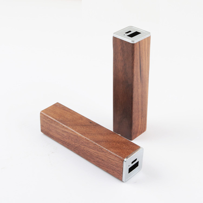 High Level Full Battery Wooden Power Bank 2400mah 3000mah 18650 Li Ion