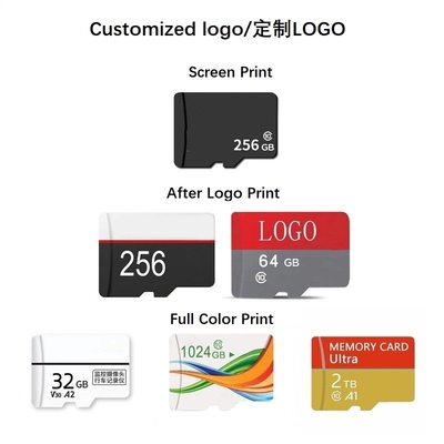 High Capacity Memory Cards 64GB with 3.0 20mbs Write Speed and Laser Customer Name Or No USB head