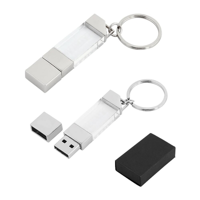Crystal Usb 2.0 And Usb 3.0 Stick Ｗith Ring Led Light Can Shiny