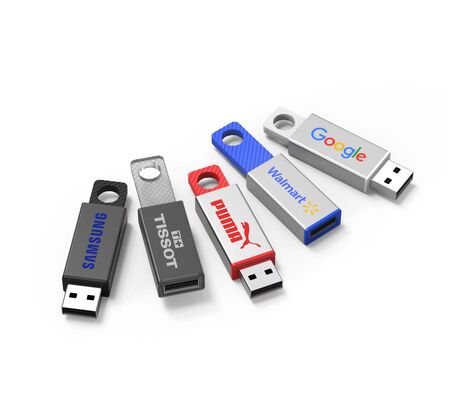 Metal Case and Temperate Glass Metal Flash Drives Offering Data Storage in Capacities 1GB 2GB 4GB 8GB 16GB 32GB 64GB and 128GB