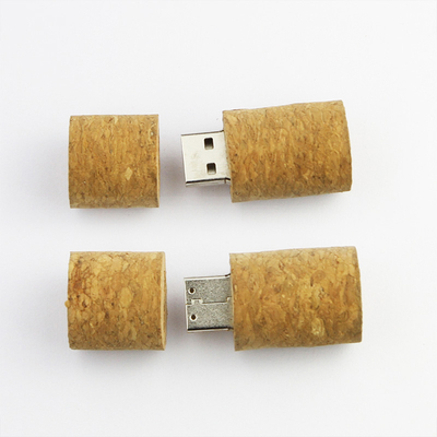 Red Wine Bottle Stopper Wooden USB Flash Drive 3.0 128GB 80MB/S