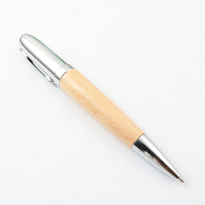 Maple Personalized Wood USB Drives Graed A Pen Shapes 140x16mm