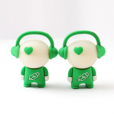 2.0 3.0 PVC Cartoon Usb Flash Drive 16G 64G Full Memory FCC certification