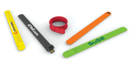 OEM ODM Silicone Wristband USB 2.0 Flash Drive 128GB UDP Flash 10MB/S