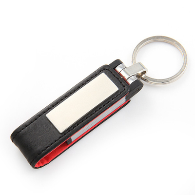 Metal Case Real Leather USB Flash Drive 64GB 128GB 256GB FCC Approved