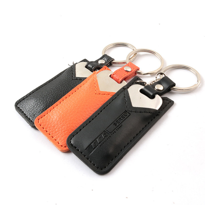 30MB/S Metal Key USB Stick 2.0 Portable 64GB 128GB With Leather Cover