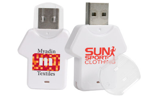 T Shirt Shapes Plastic USB Stick 16GB 32GB white usb flash drive 2.0 3.0 ROHS