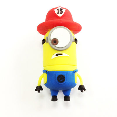 Cute Shaped Cartoon Character PVC Usb Flash Drive USB 2.0 And 3.0