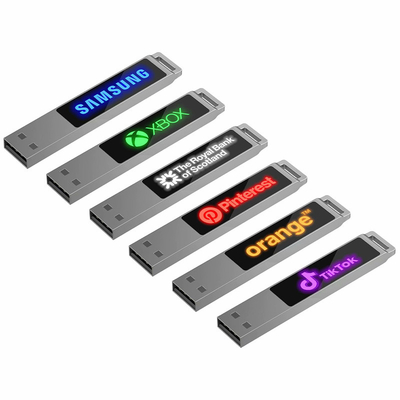 ROSH Fast Speed Crystal Usb Flash Drives 16GB 128GB With LED Light