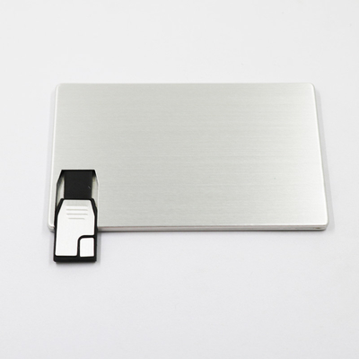 Custom Print Logo Credit Card Sized Usb Stick 2.0 128GB 256GB Waterproof