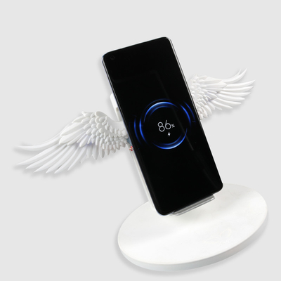 Cute Plastic Phone Wings Wireless Charger 5V 1.67A With LED Light