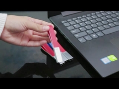 Black Leather USB Flash Drive With Key Ring Good Make Logo Fast Speed USB 2.0 And 3.0