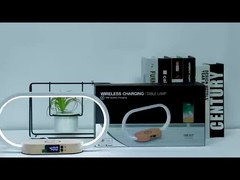 Recyclable Materials Wireless Charger Wooden Charger Fast Charger With Clock And Light