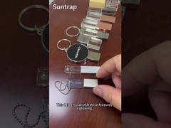 Big Crystal Part Can Engraving Logo USB Stick 2.0 Transparent Acrylic