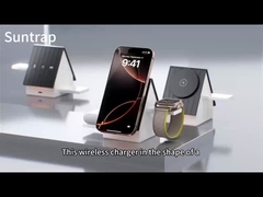 White And Gray Can Choose Fast Charge Wireless Charging Pad OEM LOGO Support for LOGO